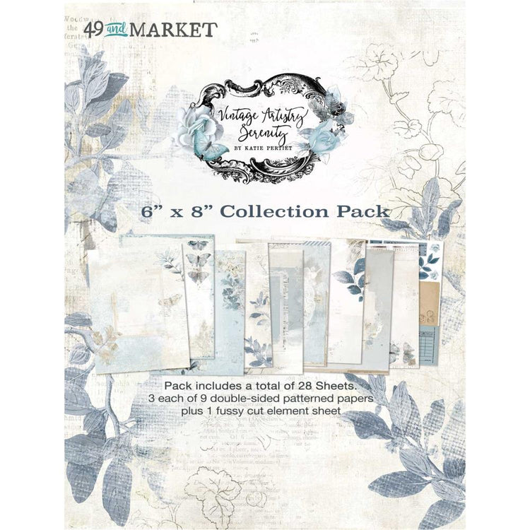 49 & Market Vintage Artistry Serenity 6x8 Collection Pack