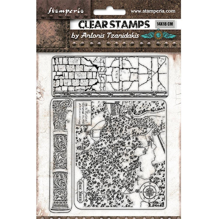 Stamperia Magic Forest Clear Stamps Bricks