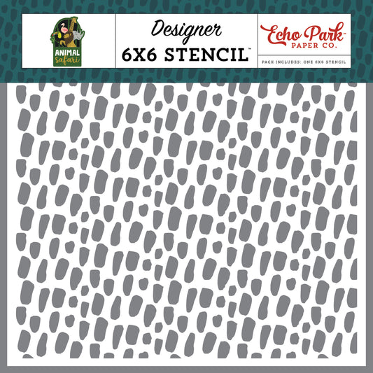 Echo Park Animal Safari Cheetah Spots 6x6 Stencil