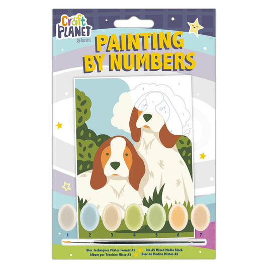 Craft Planet Mini Paint by Numbers Kit: Dogs