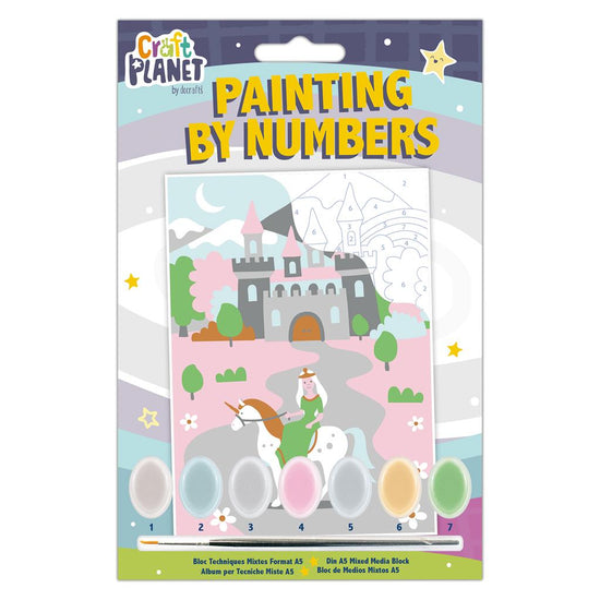 Craft Planet Mini Paint by Numbers Kit: Fairytale Castle