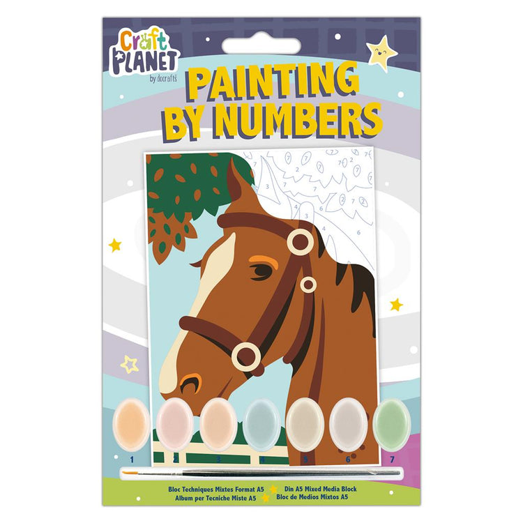 Craft Planet Mini Paint by Numbers Kit: Horse