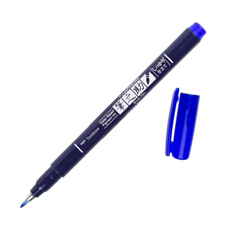 Tombow Fudenosuke Color Brush Pen - Blue