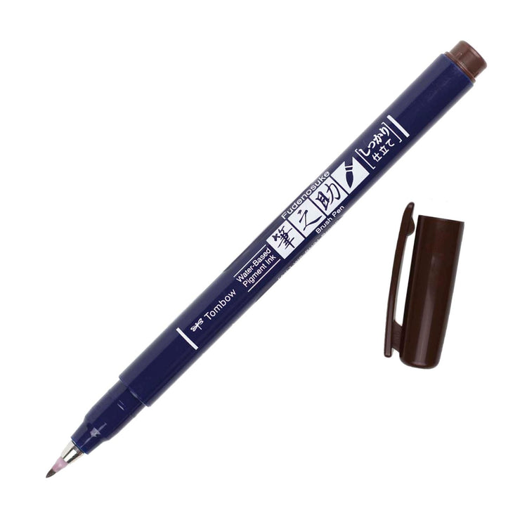 Tombow Fudenosuke Color Brush Pen - Brown