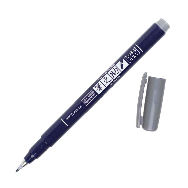 Tombow Fudenosuke Color Brush Pen - Gray