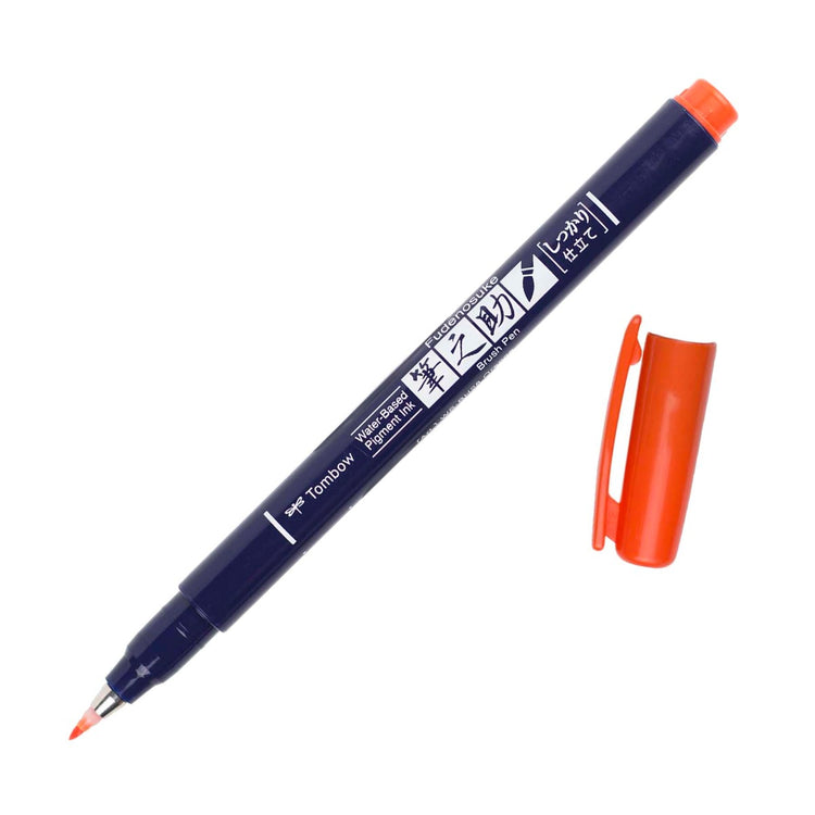 Tombow Fudenosuke Color Brush Pen - Orange