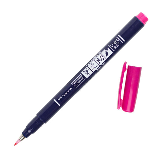 Tombow Fudenosuke Color Brush Pen - Pink