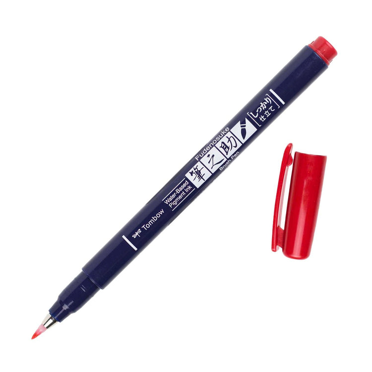 Tombow Fudenosuke Color Brush Pen - Red
