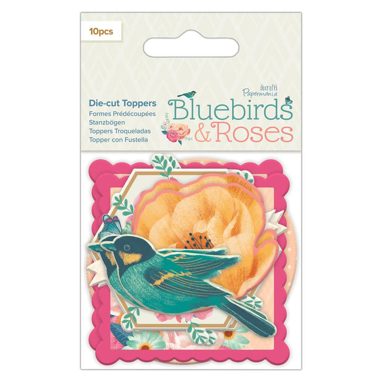 Papermania Bluebirds & Roses Die-cut Toppers
