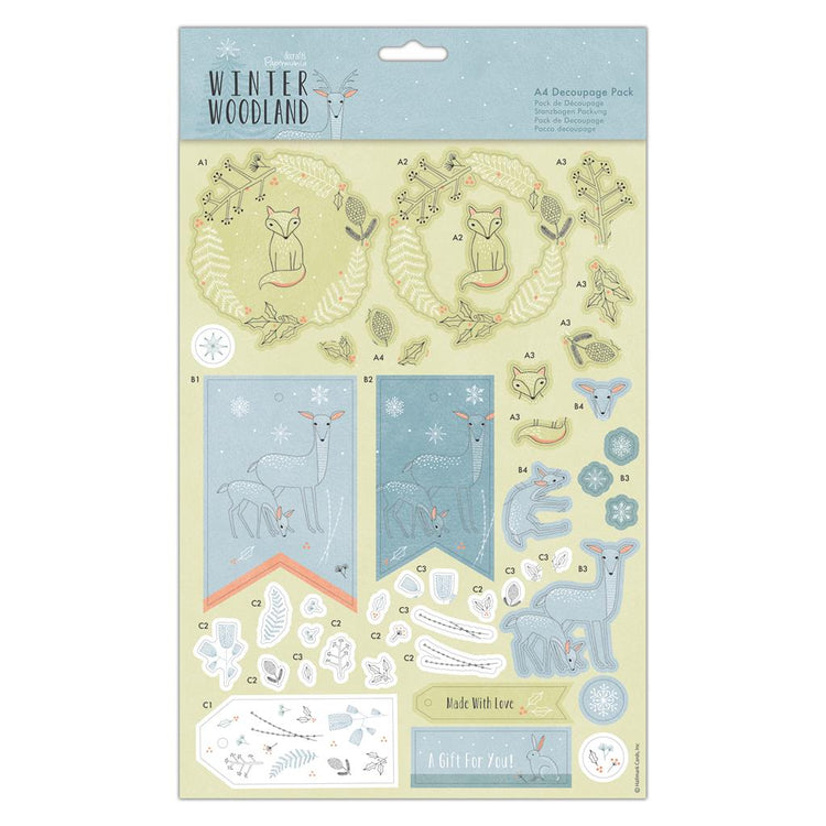 Papermania Winter Woodland A4 Decoupage Pack