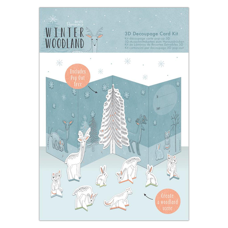 Papermania Winter Woodland 3D Decoupage Card Kit