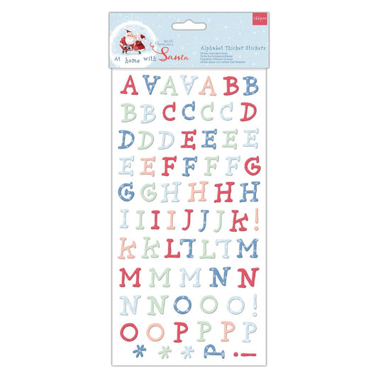 Papermania At Home with Santa Alphabet Thicker Stickers