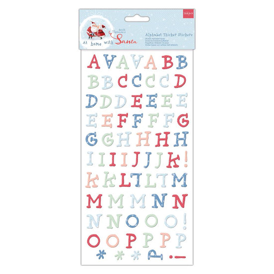 Papermania At Home with Santa Alphabet Thicker Stickers