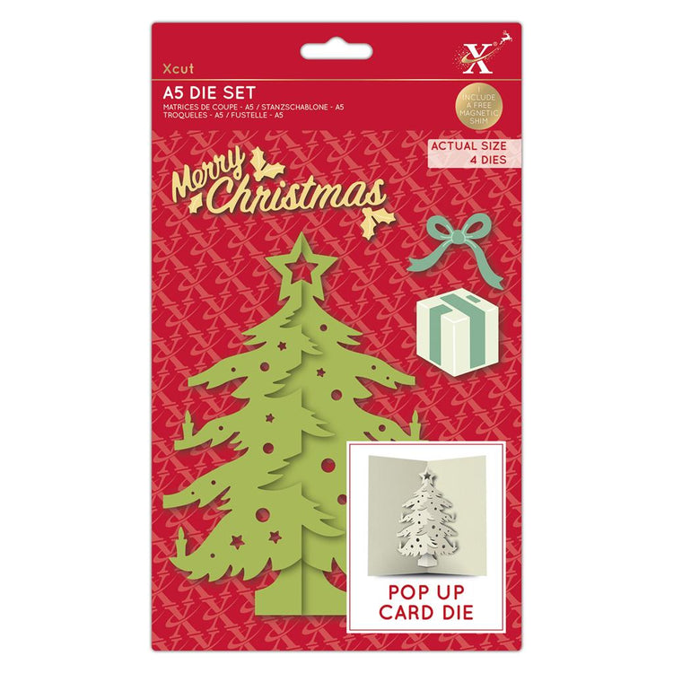 Xcut Pop-up Card Christmas Tree A5 Dies